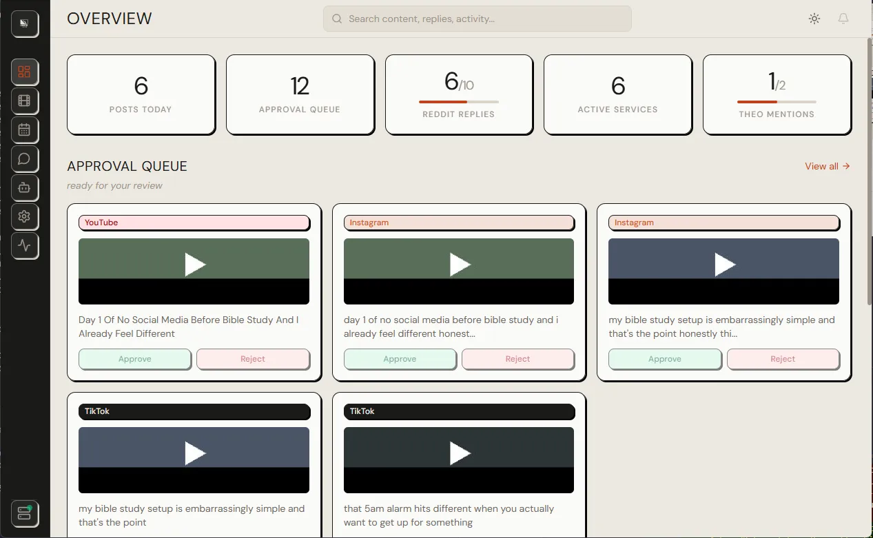 Marketing Control Center preview